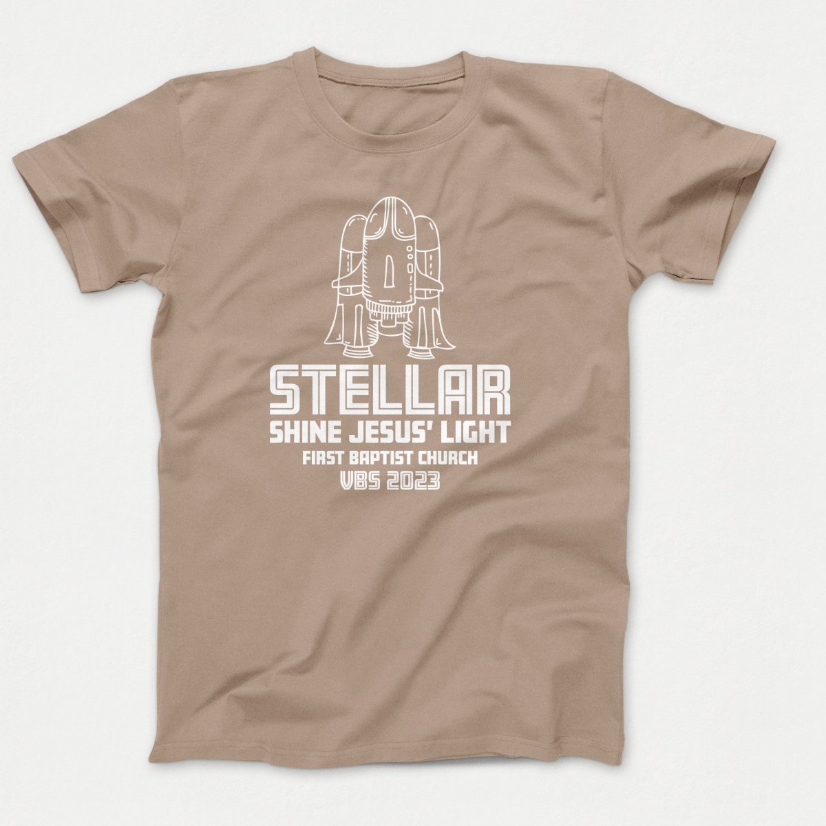 Stellar VBS T-shirt with Rocket Ship - Polkabean