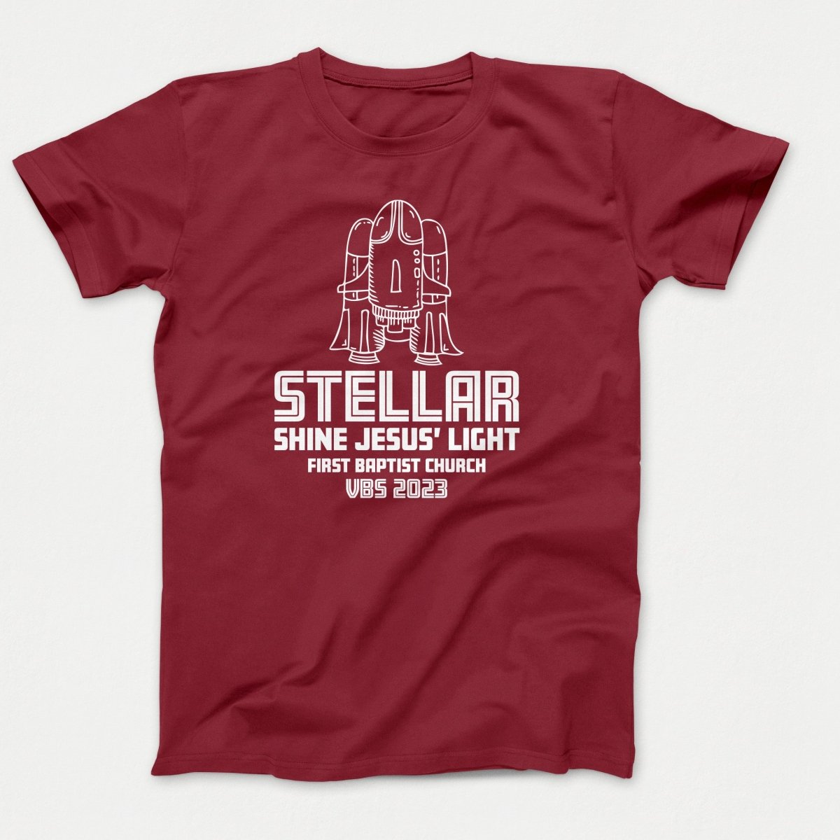 Stellar VBS T-shirt with Rocket Ship - Polkabean