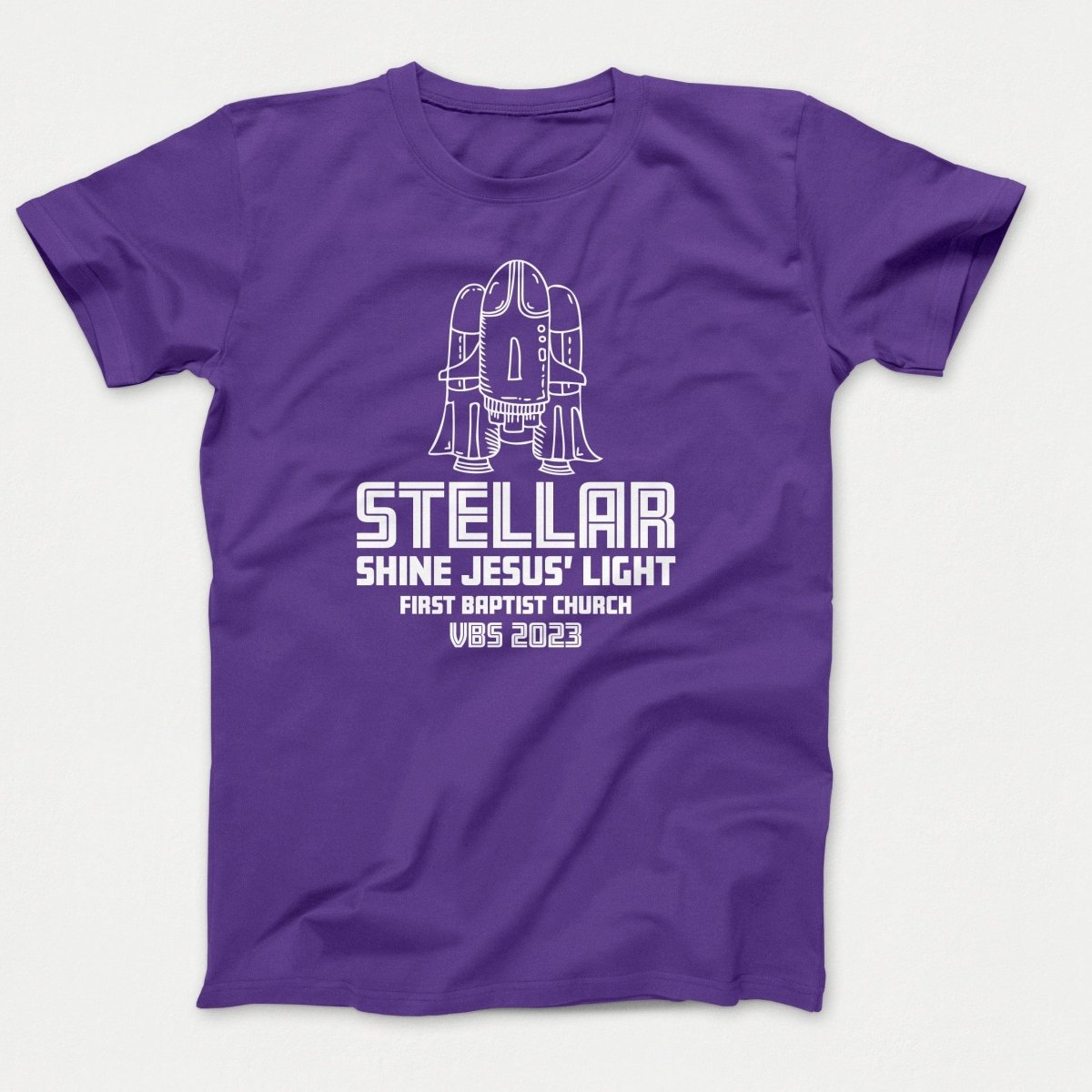 Stellar VBS T-shirt with Rocket Ship - Polkabean