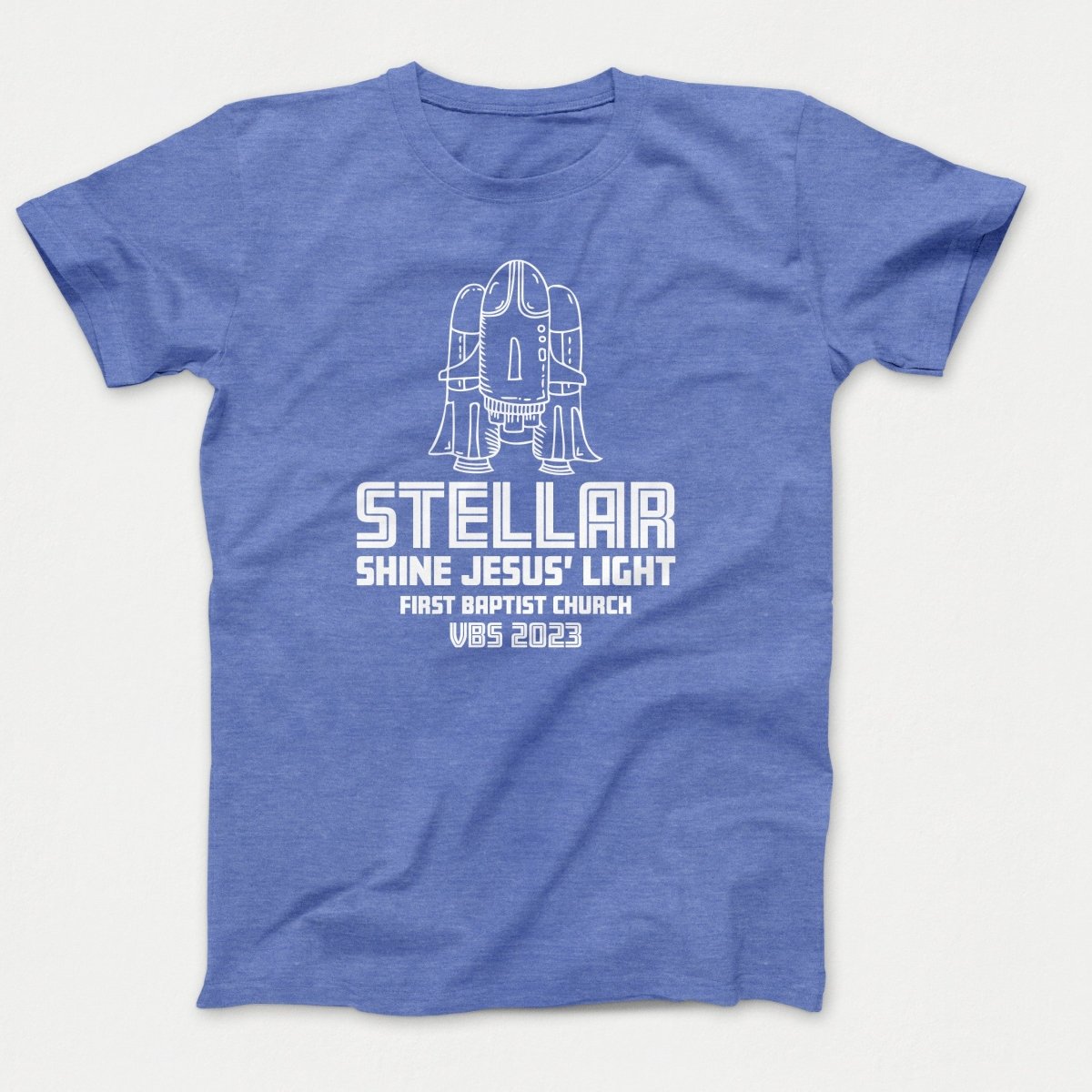 Stellar VBS T-shirt with Rocket Ship - Polkabean