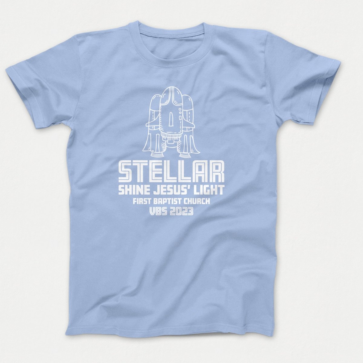 Stellar VBS T-shirt with Rocket Ship - Polkabean