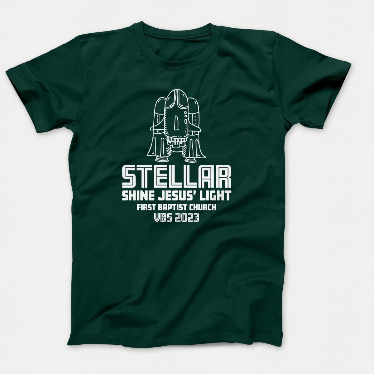 Stellar VBS T-shirt with Rocket Ship - Polkabean