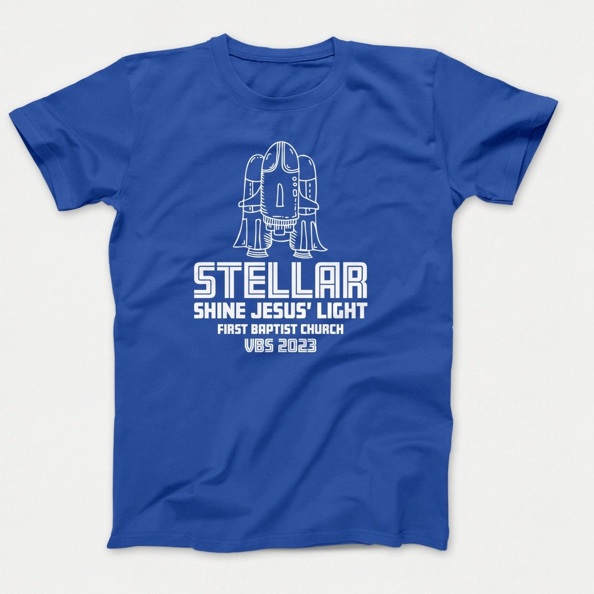Stellar VBS T-shirt with Rocket Ship - Polkabean