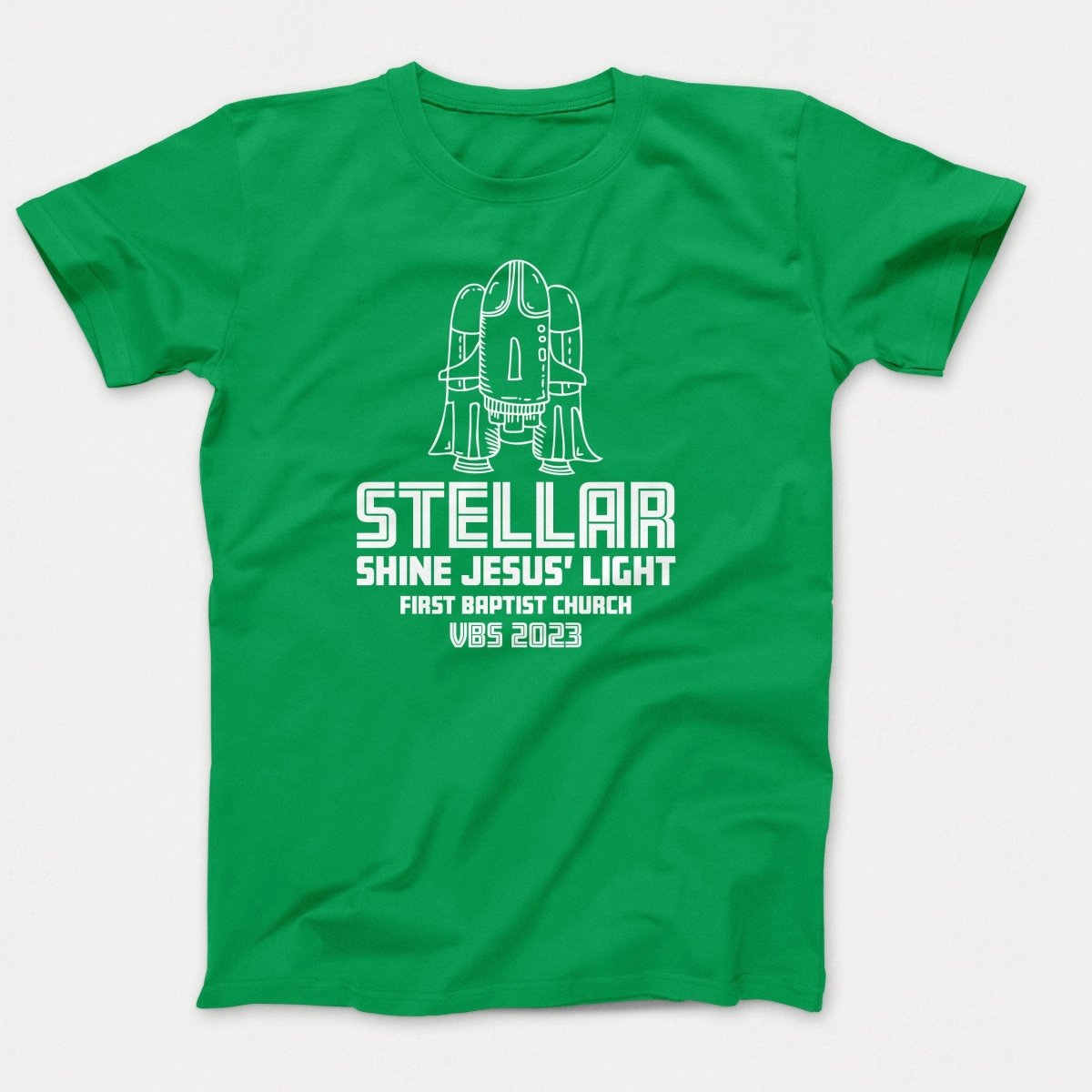 Stellar VBS T-shirt with Rocket Ship - Polkabean