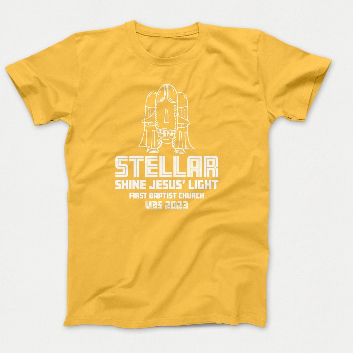 Stellar VBS T-shirt with Rocket Ship - Polkabean