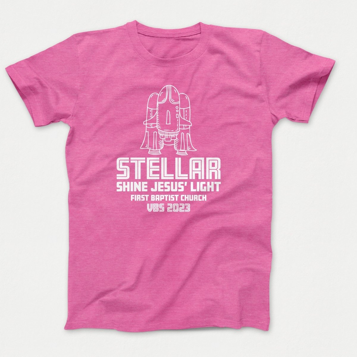 Stellar VBS T-shirt with Rocket Ship - Polkabean