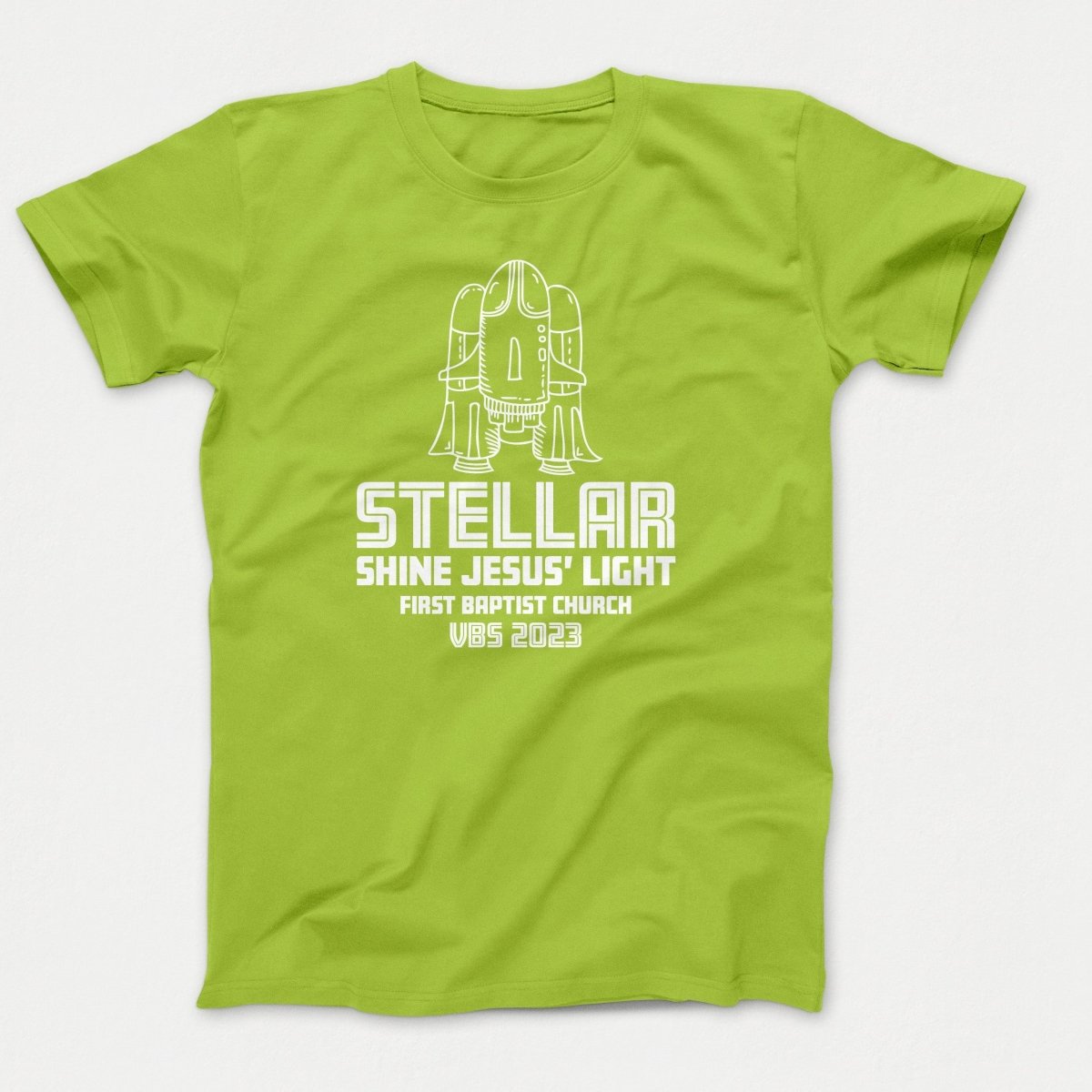 Stellar VBS T-shirt with Rocket Ship - Polkabean