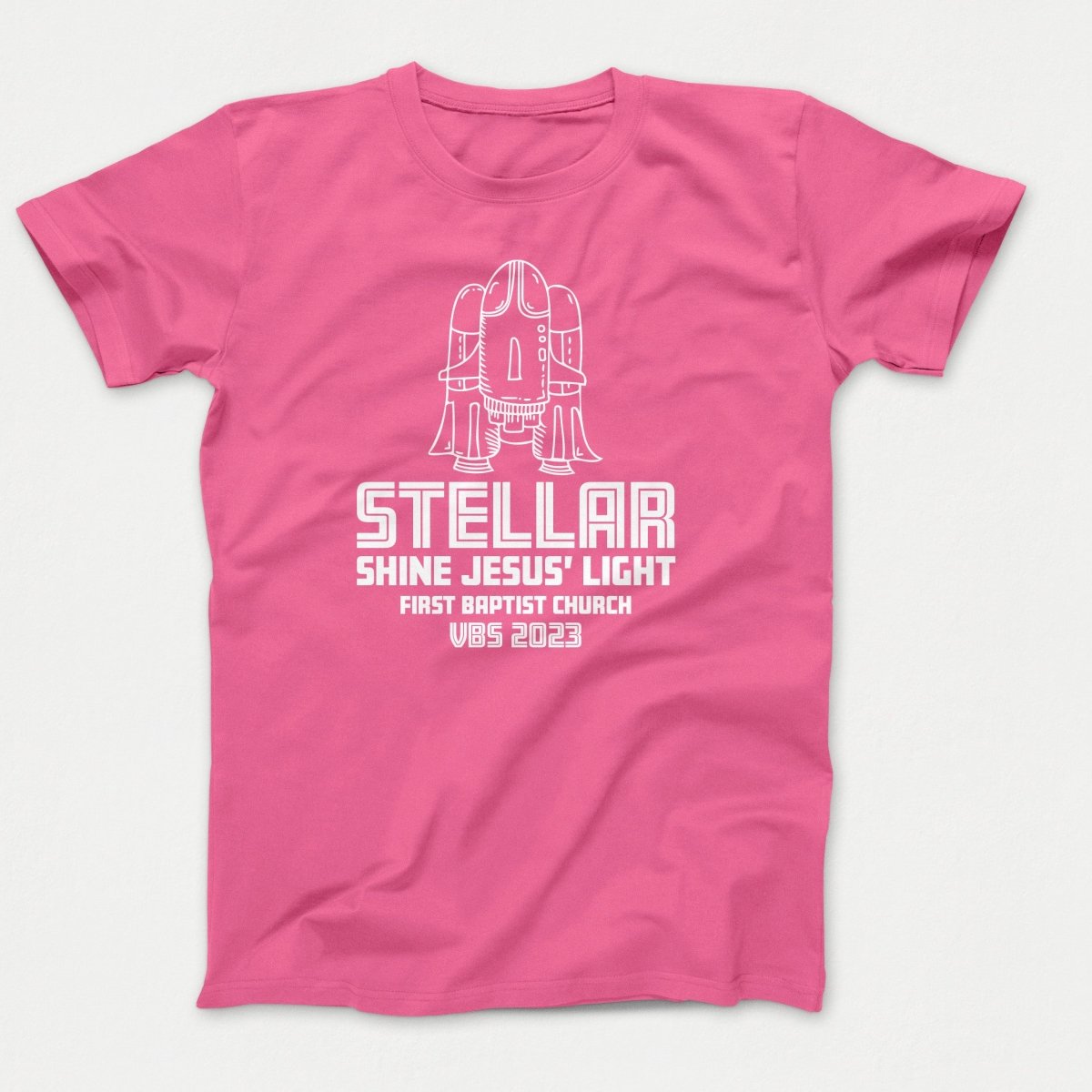 Stellar VBS T-shirt with Rocket Ship - Polkabean