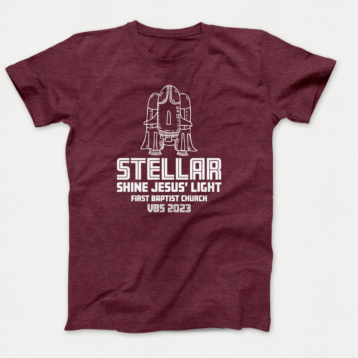 Stellar VBS T-shirt with Rocket Ship - Polkabean
