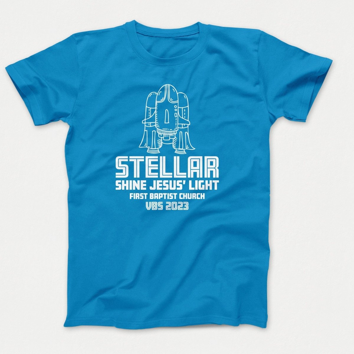 Stellar VBS T-shirt with Rocket Ship - Polkabean
