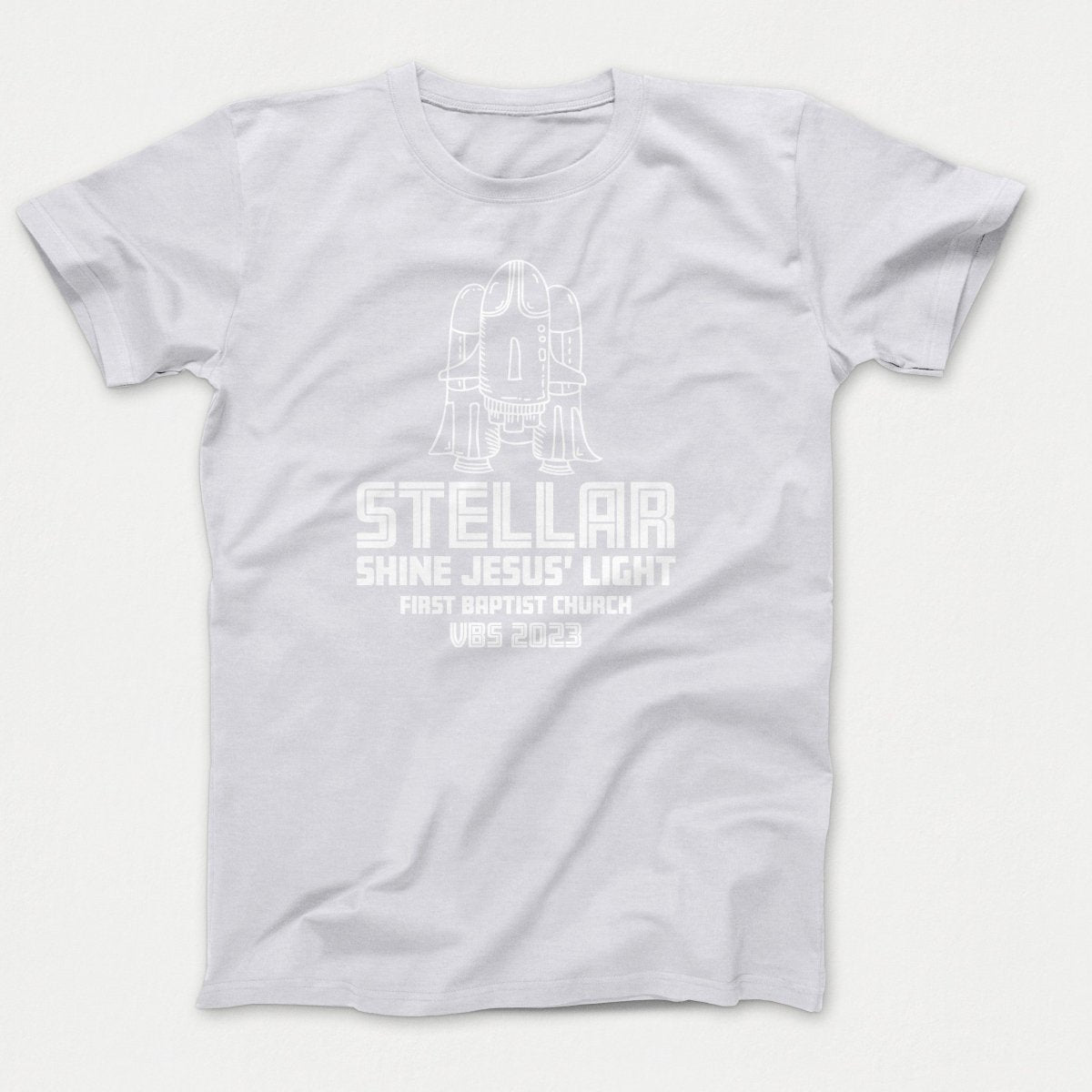 Stellar VBS T-shirt with Rocket Ship - Polkabean