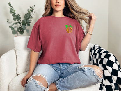 Pumpkin Monogram Comfort Colors T-shirt