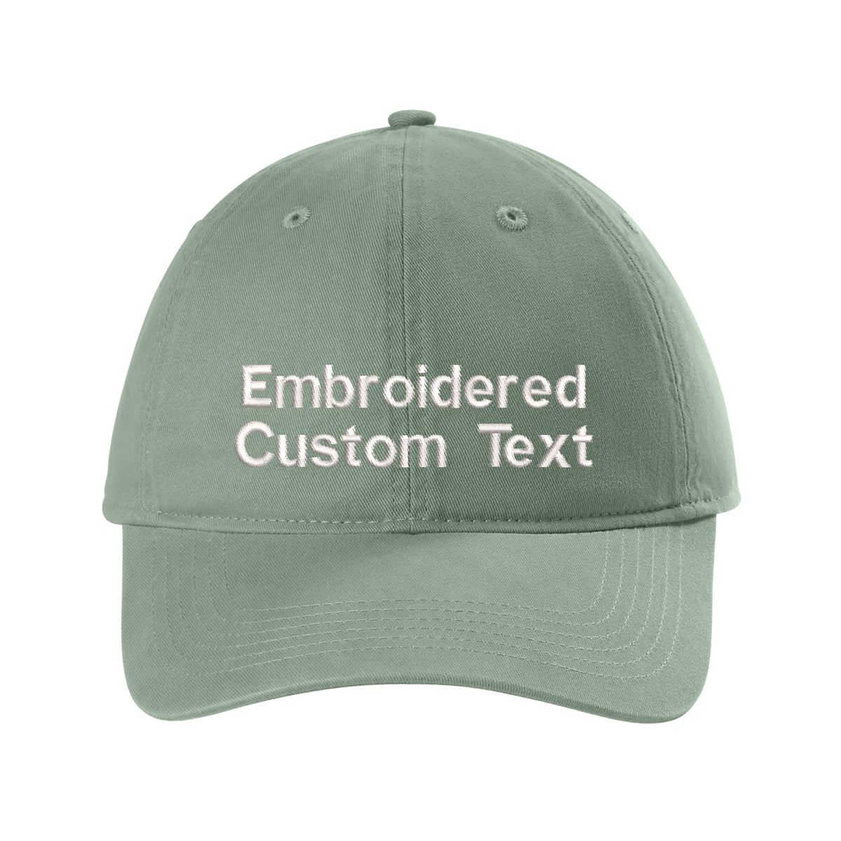 Custom Embroidered Hat – Your Text, Two Lines | Free Shipping