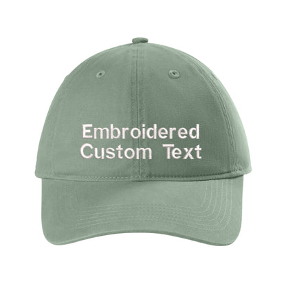 Custom Embroidered Hat – Your Text, Two Lines | Free Shipping