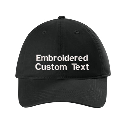 Custom Embroidered Hat – Your Text, Two Lines | Free Shipping
