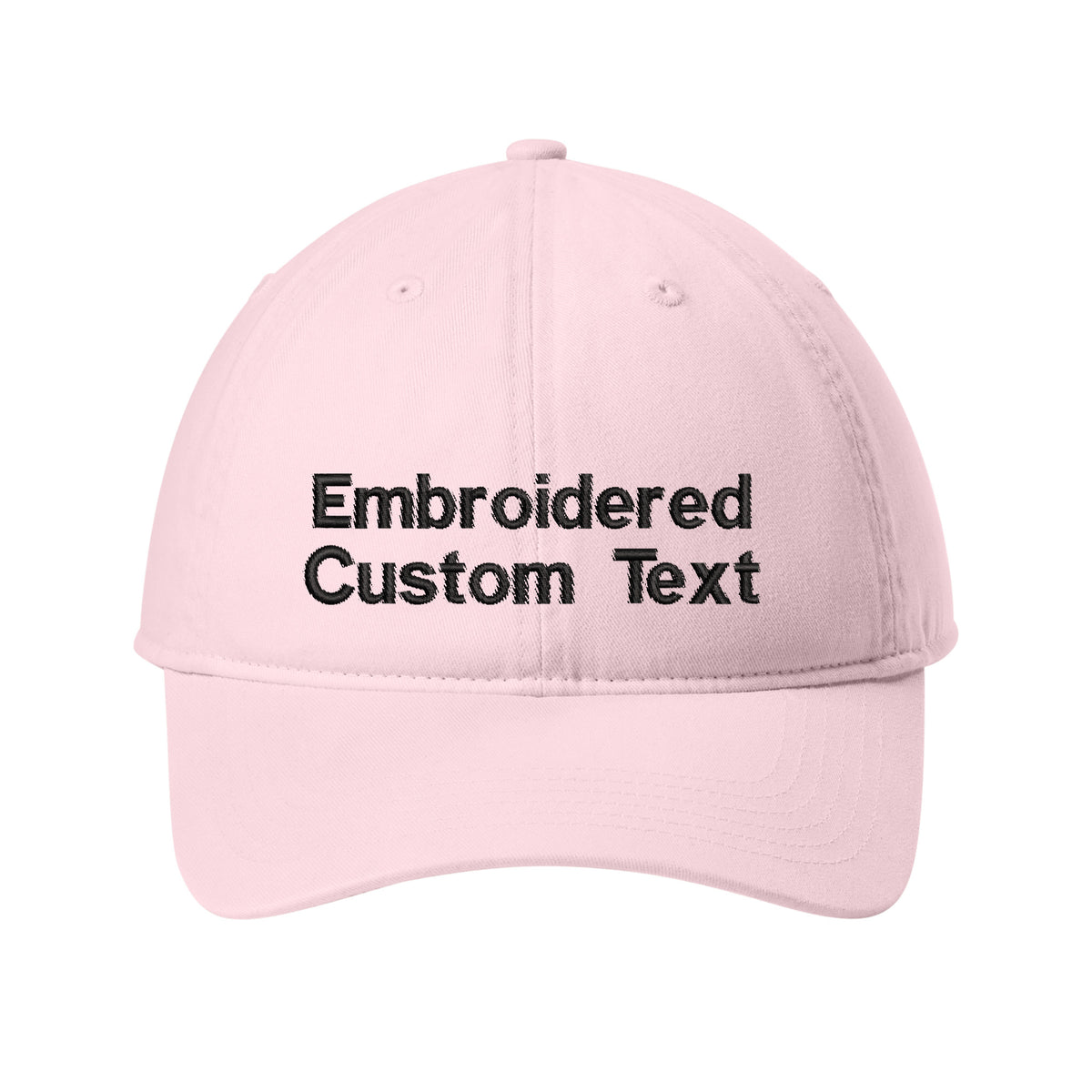 Custom Embroidered Hat – Your Text, Two Lines | Free Shipping