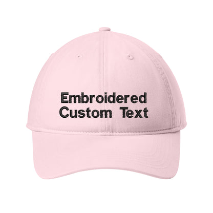 Custom Embroidered Hat – Your Text, Two Lines | Free Shipping