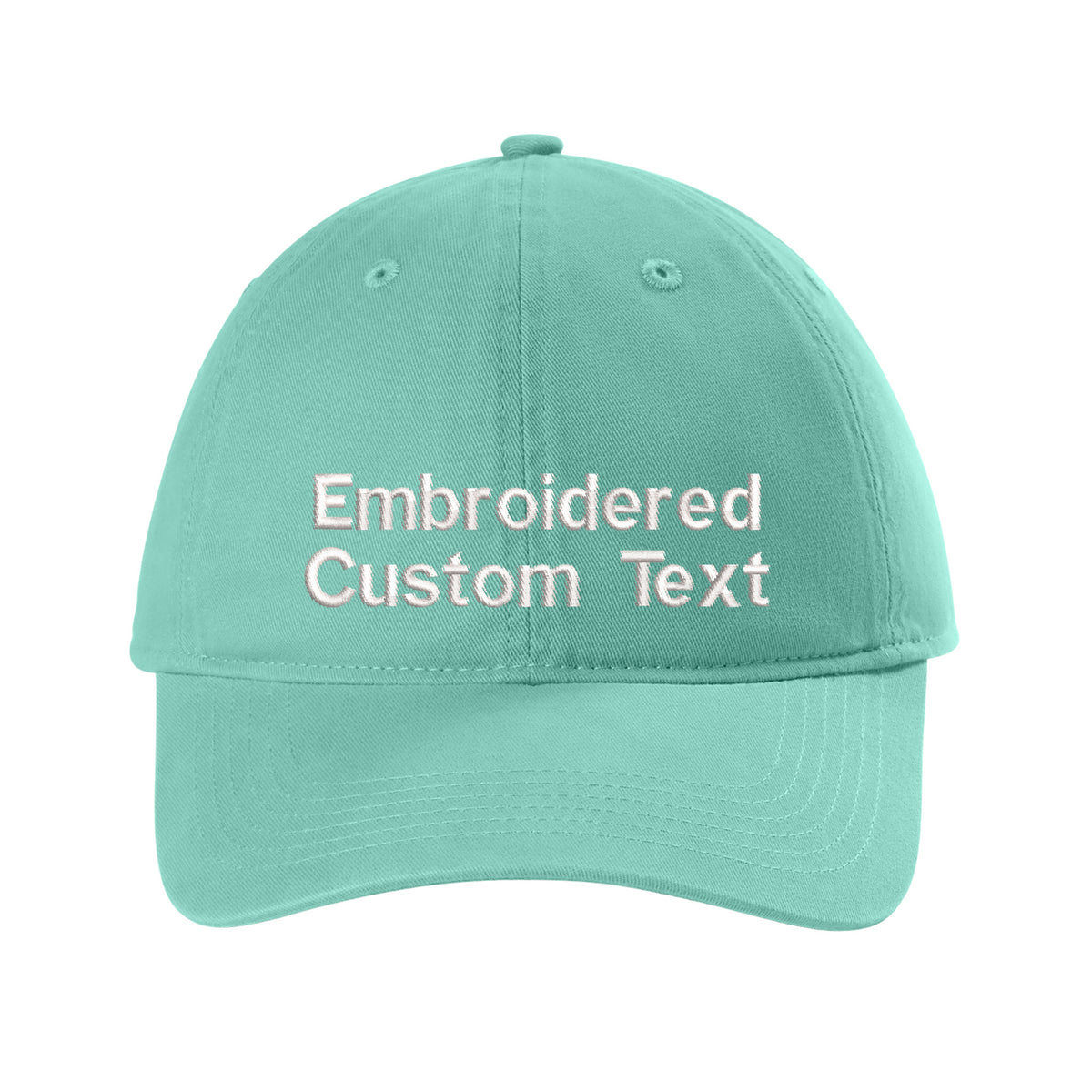 Custom Embroidered Hat – Your Text, Two Lines | Free Shipping