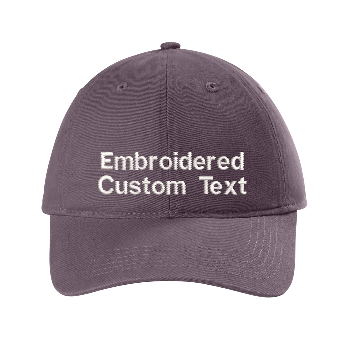 Custom Embroidered Hat – Your Text, Two Lines | Free Shipping