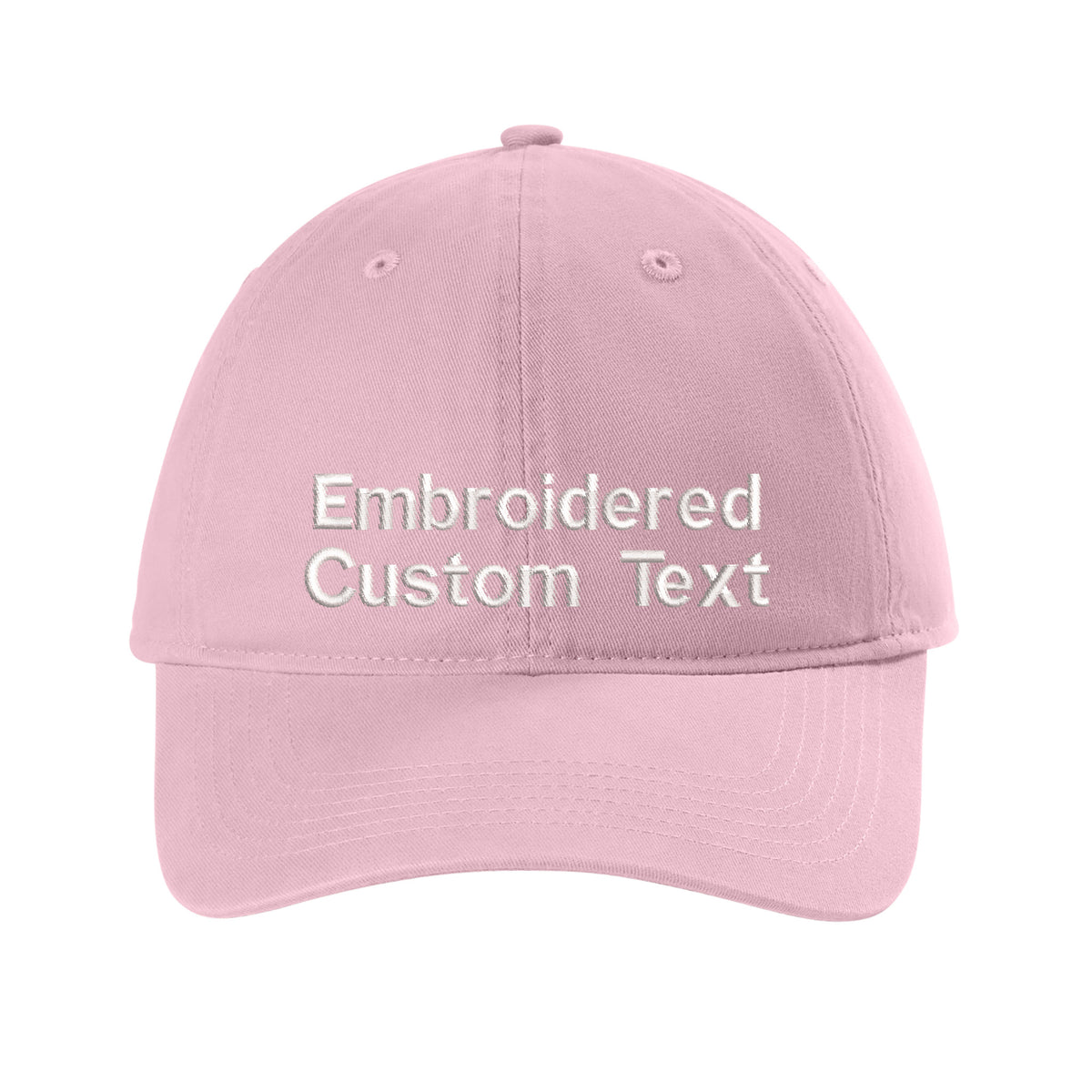 Custom Embroidered Hat – Your Text, Two Lines | Free Shipping