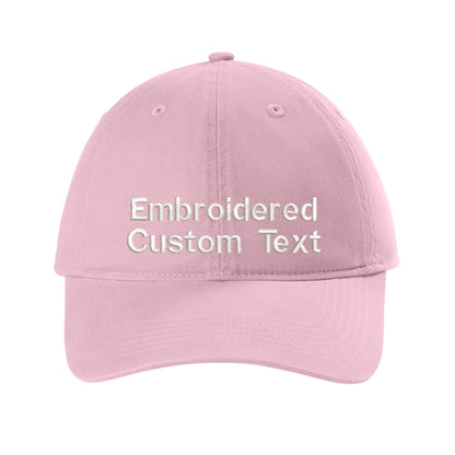 Custom Embroidered Hat – Your Text, Two Lines | Free Shipping