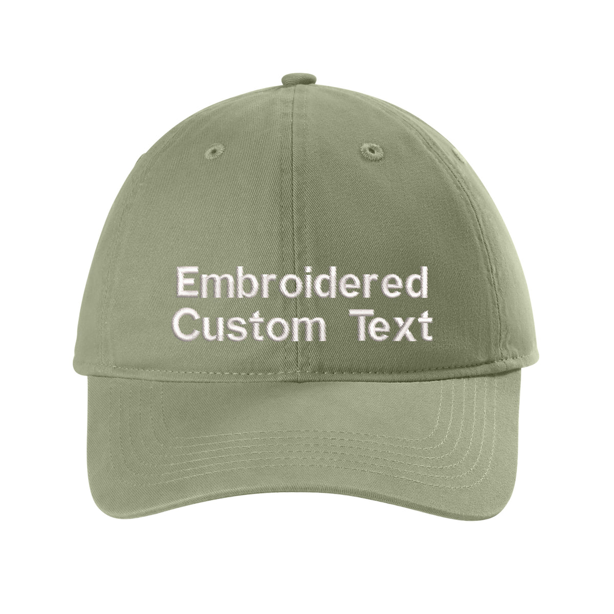 Custom Embroidered Hat – Your Text, Two Lines | Free Shipping