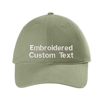 Custom Embroidered Hat – Your Text, Two Lines | Free Shipping