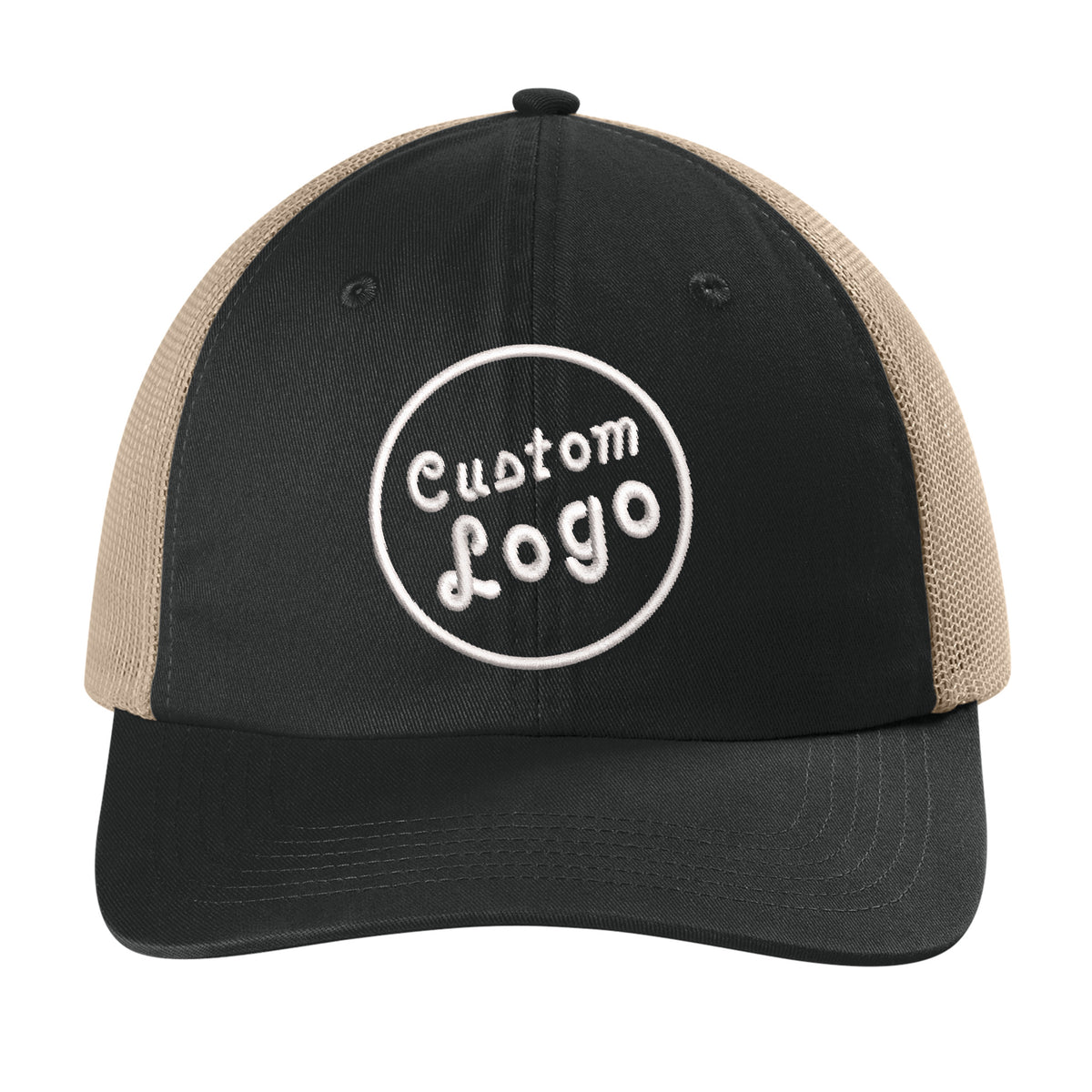 Custom Logo Embroidered Trucker Hat – Comfort Colors Sunwashed