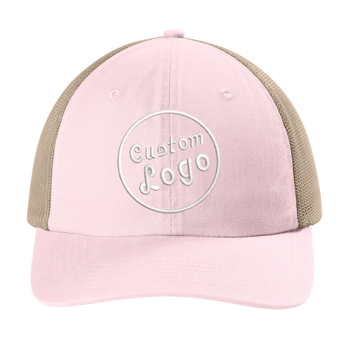 Custom Logo Embroidered Trucker Hat – Comfort Colors Sunwashed