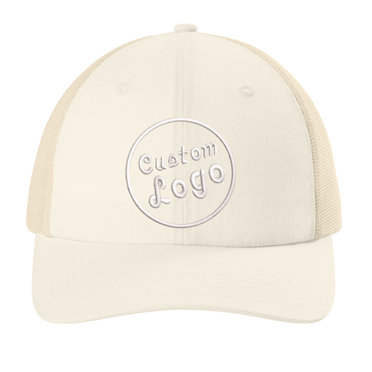 Custom Logo Embroidered Trucker Hat – Comfort Colors Sunwashed