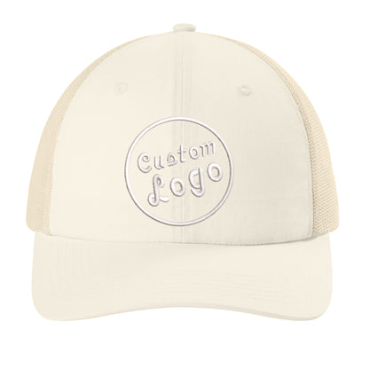 Custom Logo Embroidered Trucker Hat – Comfort Colors Sunwashed