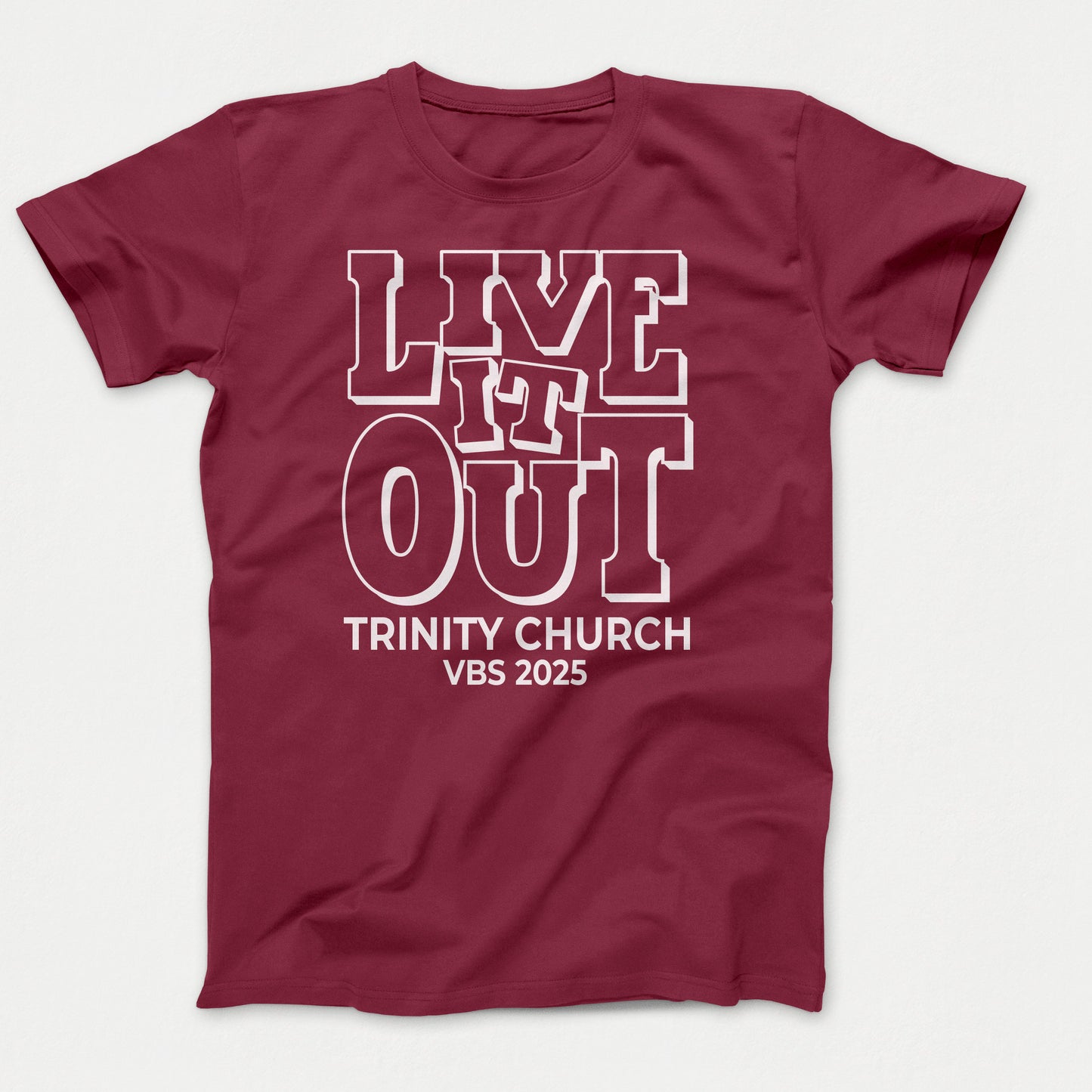 Live it Out VBS T-shirt Youth Cardinal