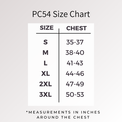 Adult Shirt Size Chart