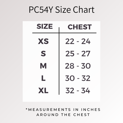 Youth Shirt Size Chart