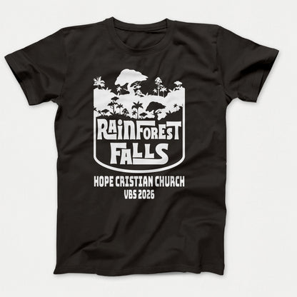 Rainforest Falls Youth VBS Shirt Jet Black - Polkabean