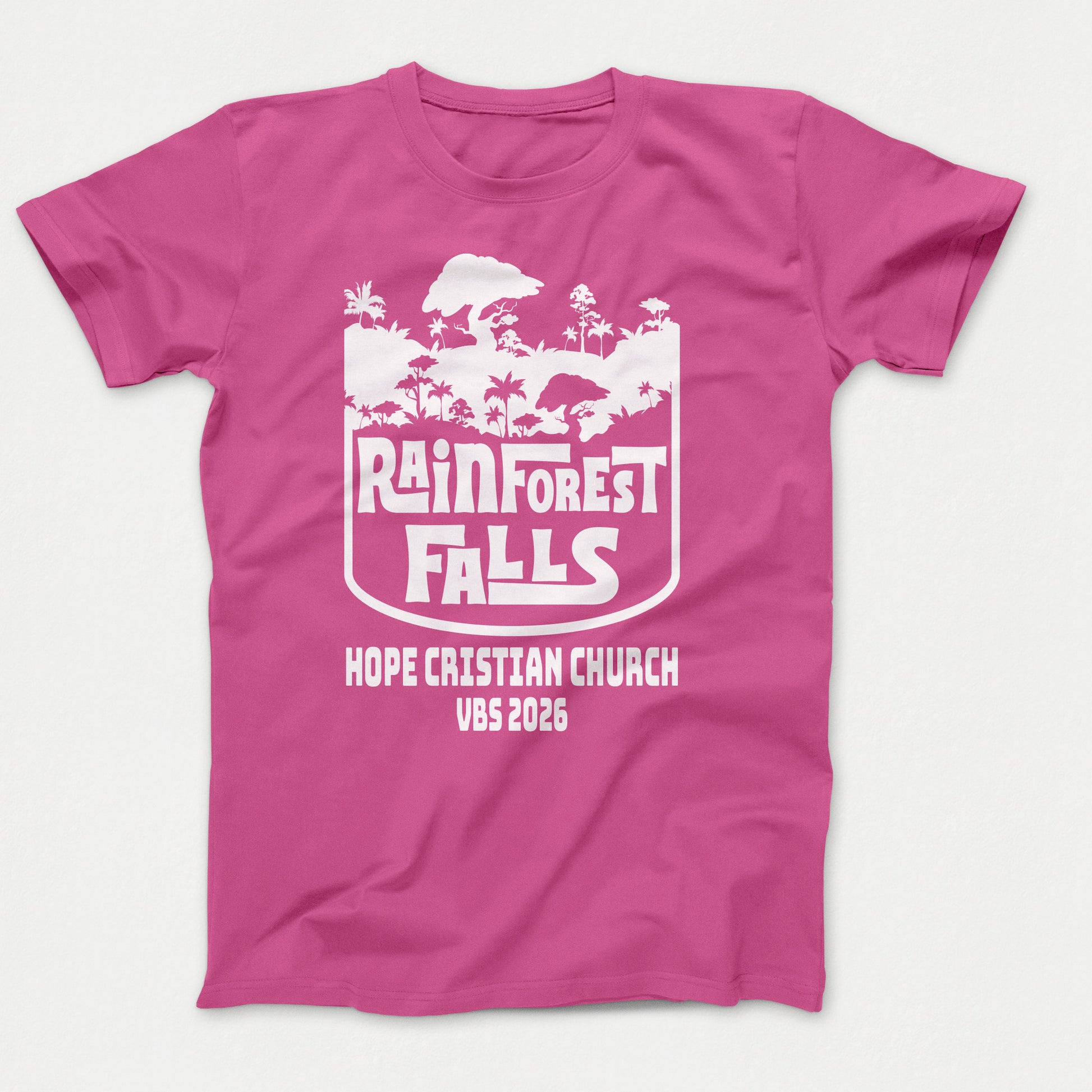 Rainforest Falls Youth VBS Shirt Sangria - Polkabean