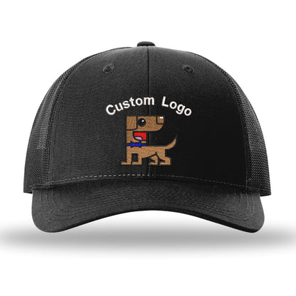 Custom Logo Embroidered Trucker Hat – Richardson 115 Low Pro
