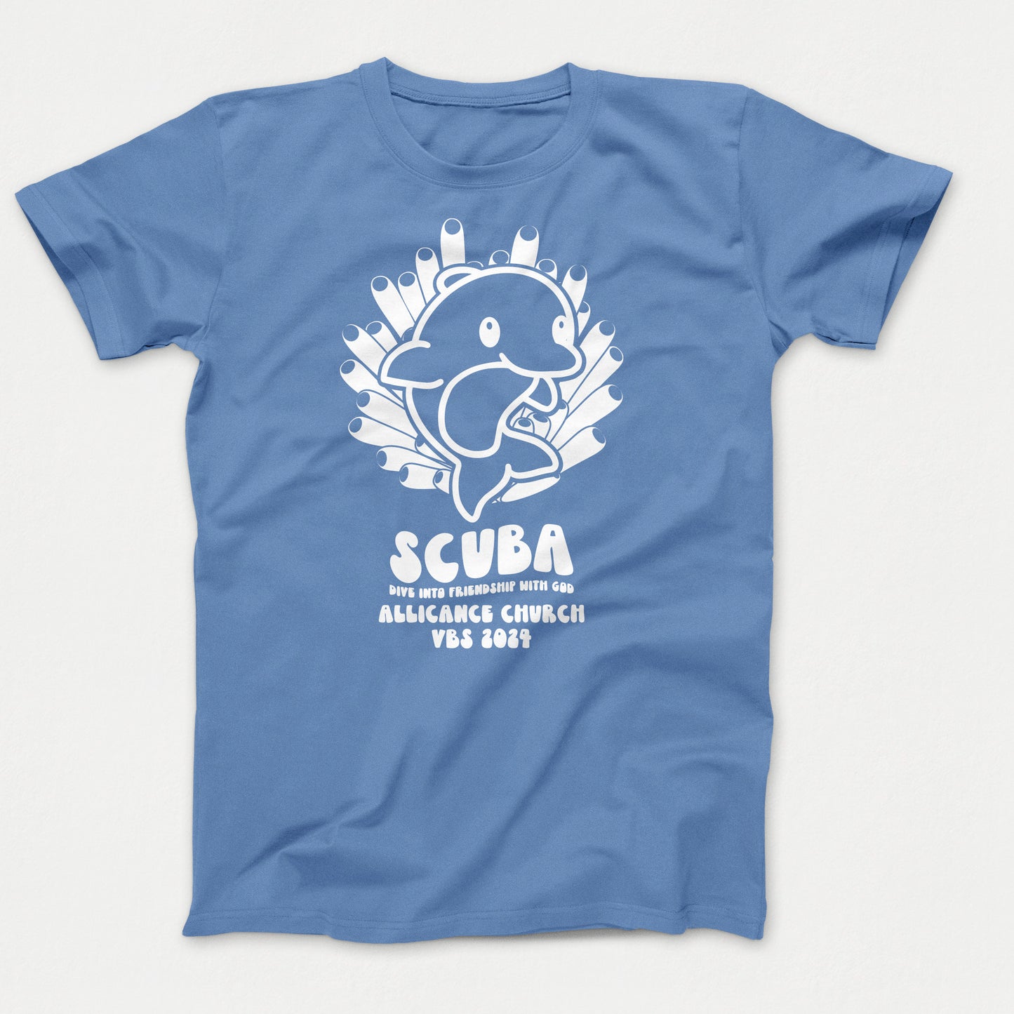 Scuba VBS Shirts Dolphin Carolina Blue