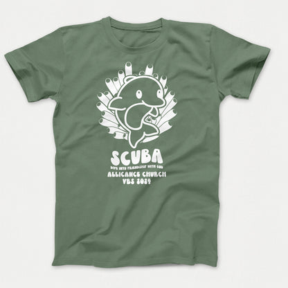 Scuba VBS Shirts Dolphin Laurel Green