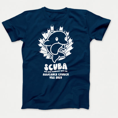 Scuba VBS Shirts Dolphin Neptune Blue