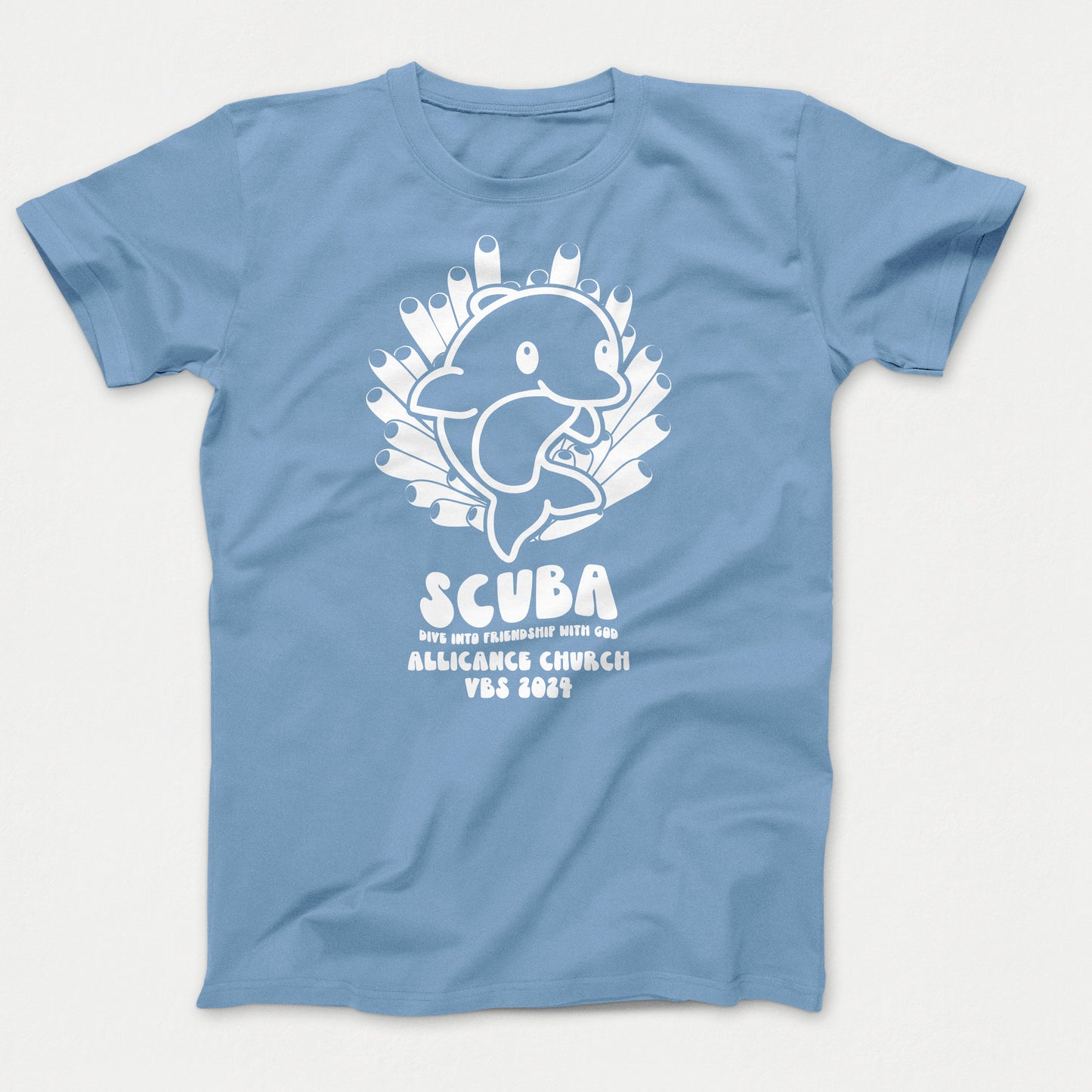 Scuba VBS Shirts Dolphin Tundra Blue