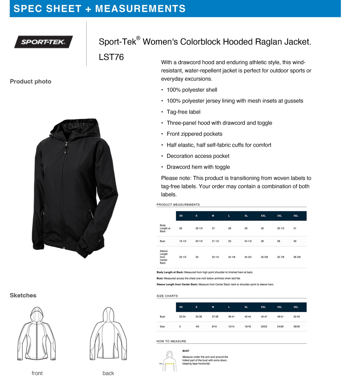 Speedsters Women's Colorblock Hooded Raglan Jacket