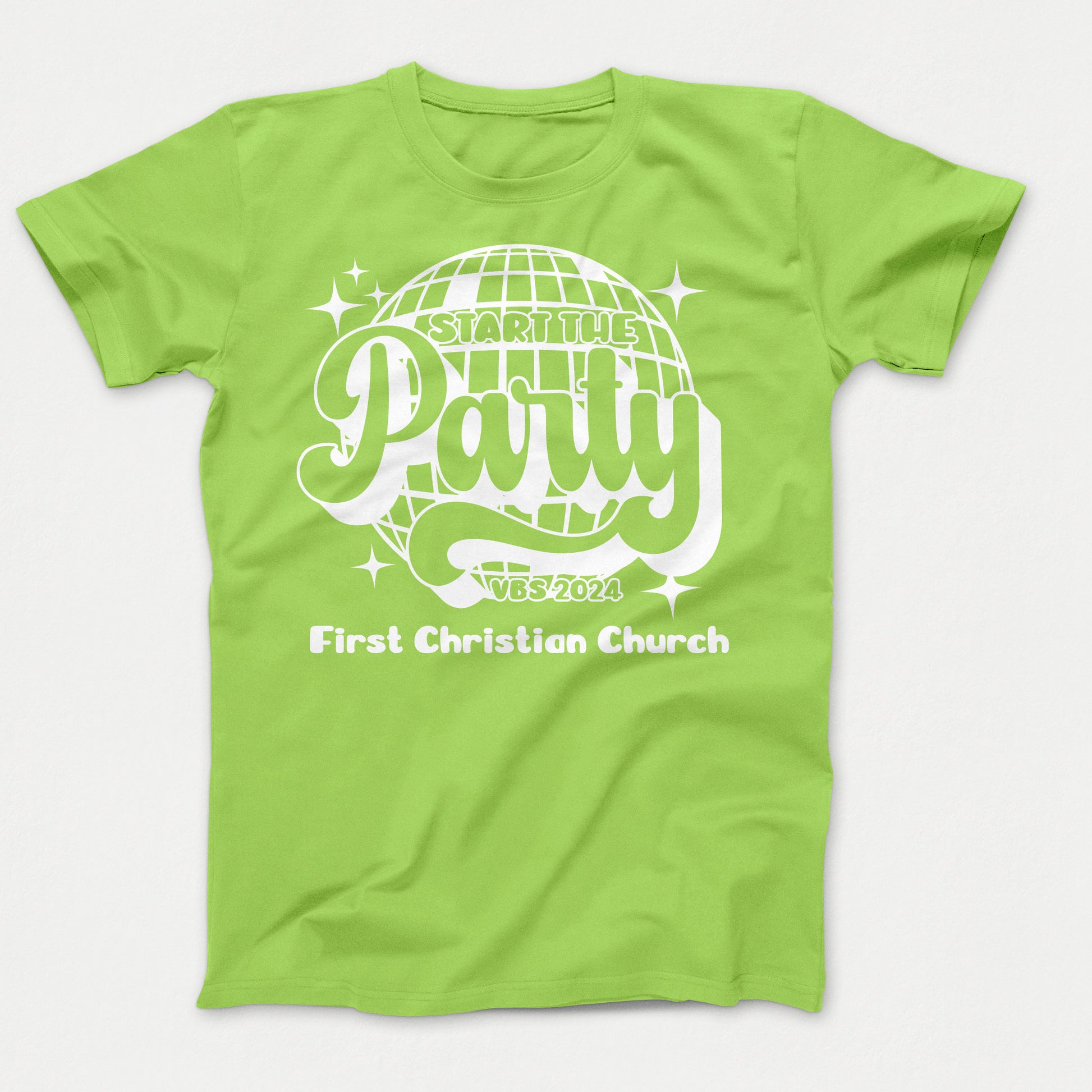 Start The Party VBS Shirts Youth Lime