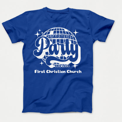 Start The Party VBS Shirts Youth True Royal