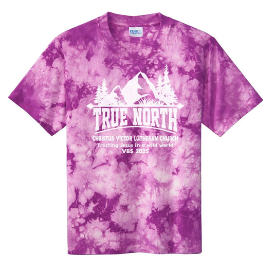 Christus Victor Lutheran Church Purple Tie - Dyed - Polkabean