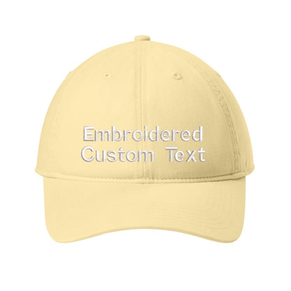 Custom Embroidered Hat – Your Text, Two Lines | Free Shipping - Polkabean