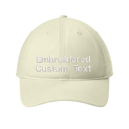 Custom Embroidered Hat – Your Text, Two Lines | Free Shipping - Polkabean