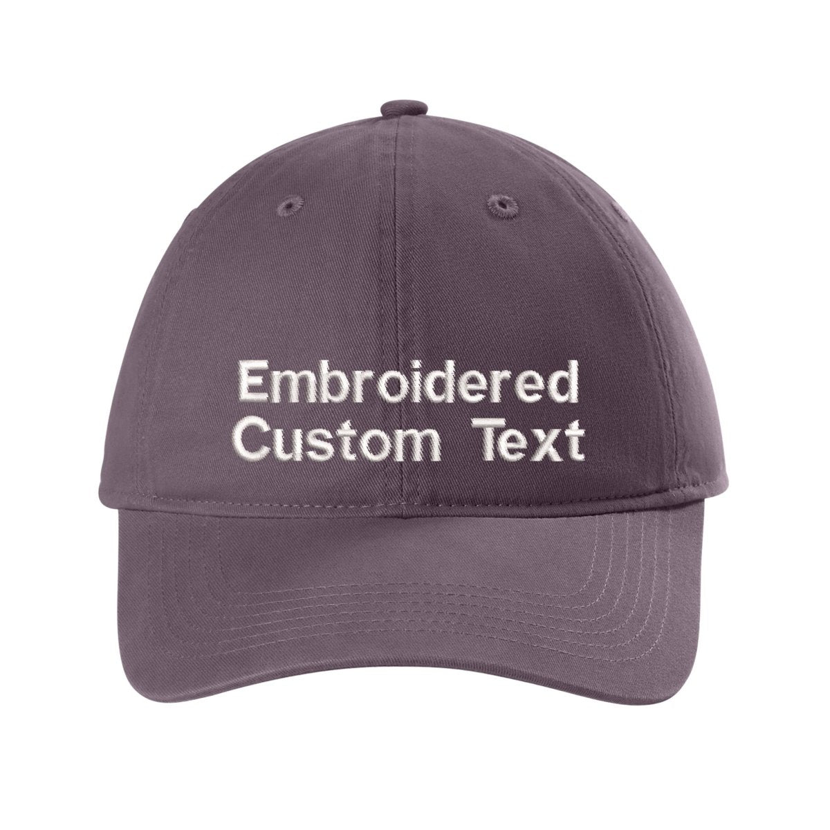 Custom Embroidered Hat – Your Text, Two Lines | Free Shipping - Polkabean