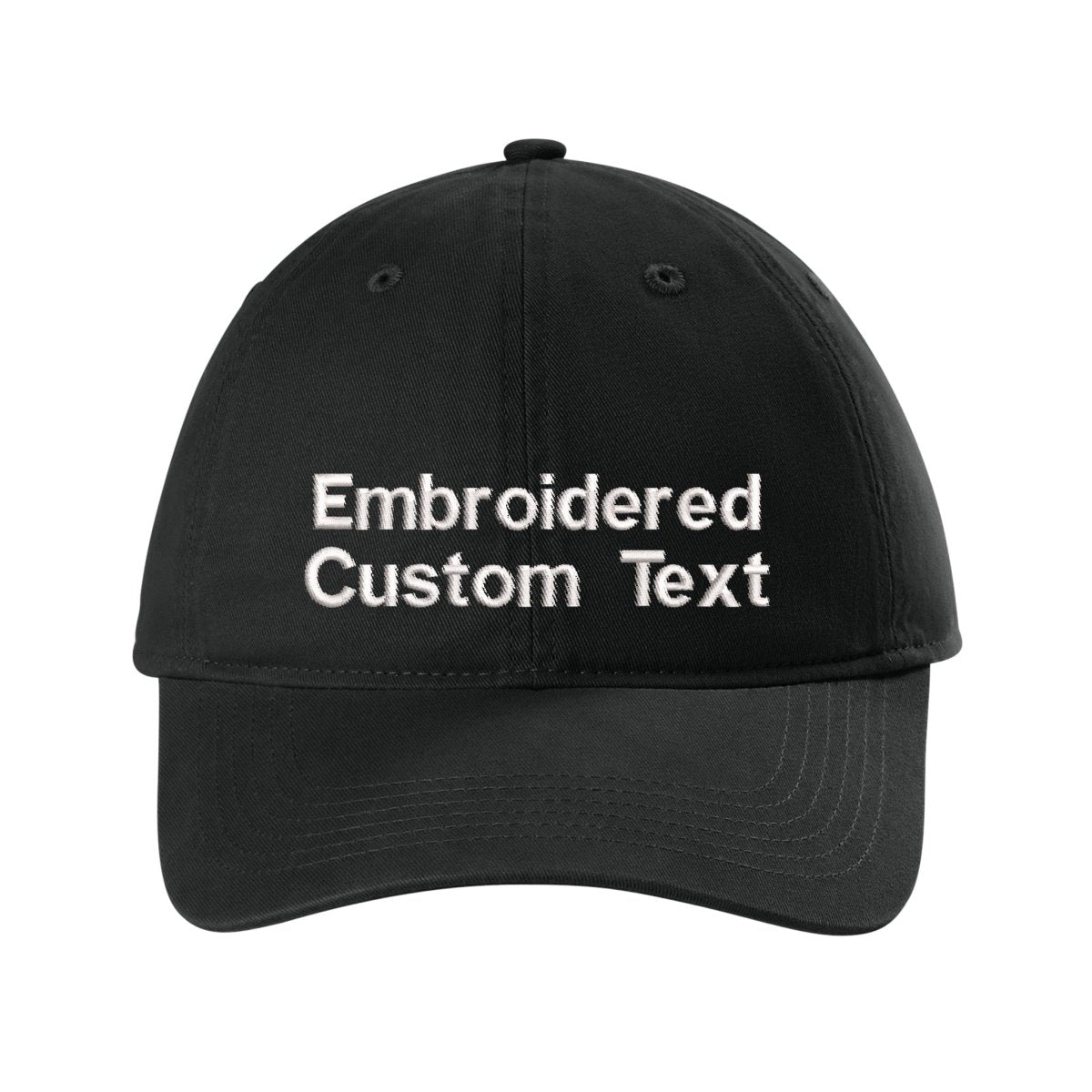 Custom Embroidered Hat – Your Text, Two Lines | Free Shipping - Polkabean