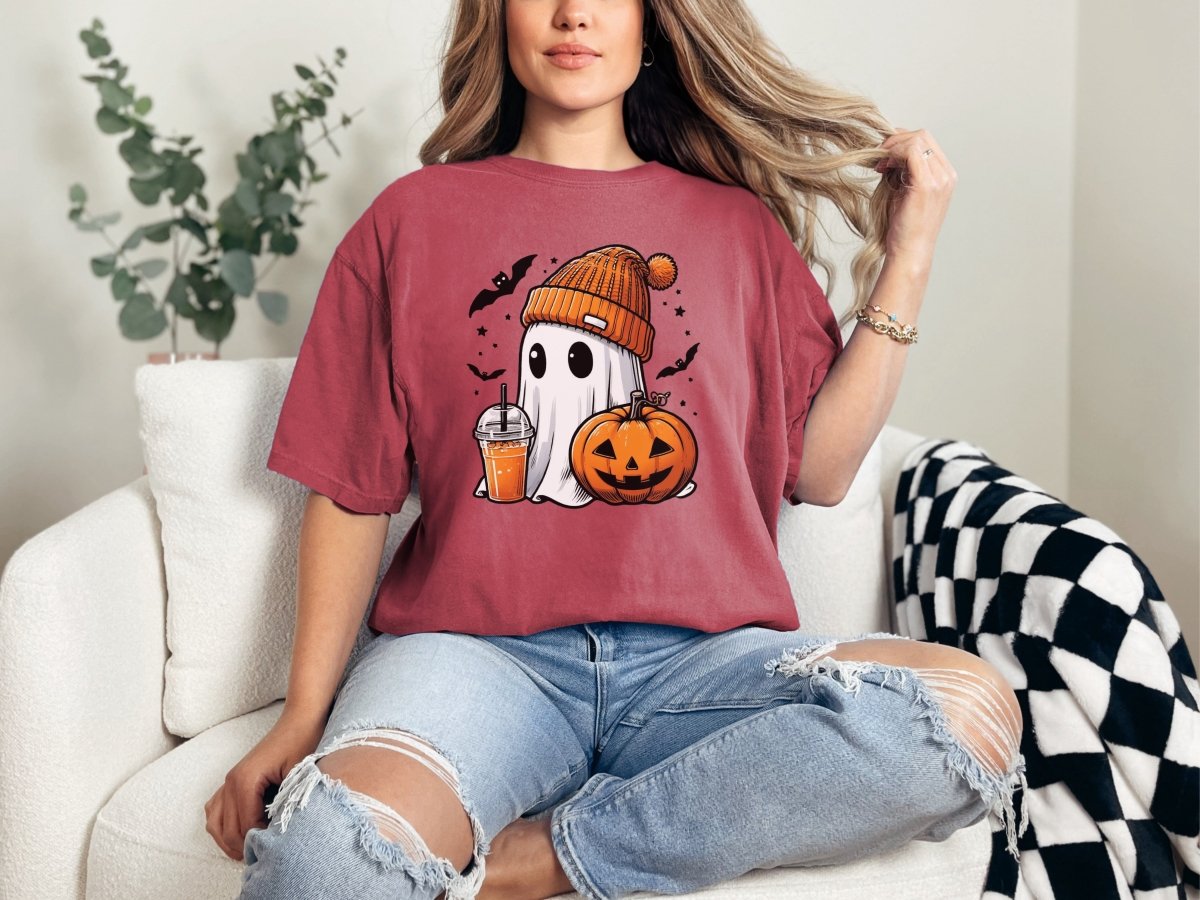 Cute Halloween Ghost Shirt S - Polkabean